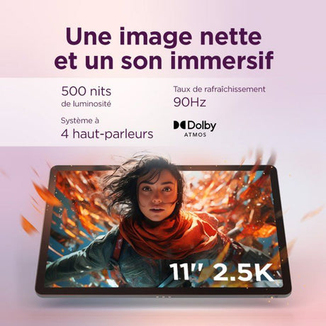 Tablette tactile LENOVO Idea Tab - 11 2,5K IPS - 8 Go RAM - Stockage 128 Go - Gris+ Stylet