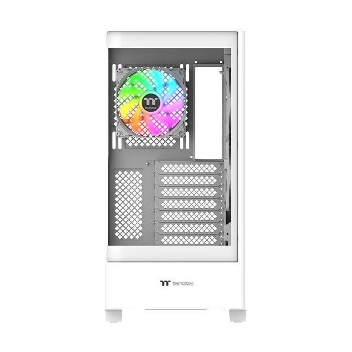 BoÓtier PC sans alimentation - THERMALTAKE - View 290 TG ARGB Snow - Moyen tour - Format ATX - 3x120mm A-RGB inclus - Blanc