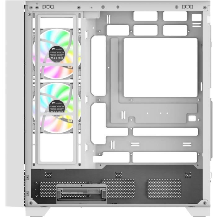 BoÓtier PC sans alimentation - THERMALTAKE - View 290 TG ARGB Snow - Moyen tour - Format ATX - 3x120mm A-RGB inclus - Blanc
