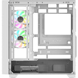 BoÓtier PC sans alimentation - THERMALTAKE - View 290 TG ARGB Snow - Moyen tour - Format ATX - 3x120mm A-RGB inclus - Blanc