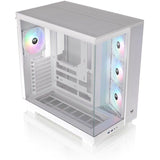 Boîtier PC sans alimentation - THERMALTAKE - View 380 XL TG ARGB Snow - Moyen tour - Format ATX - 4x120mm A-RGB inclus - Blanc