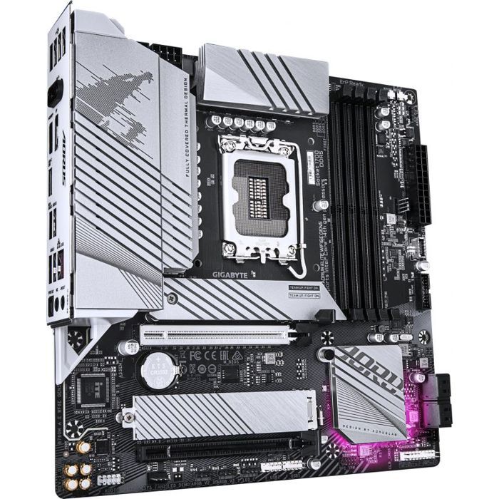 Carte mere - GIGABYTE - B760M A E WF6E GEN5 - Format Micro-ATX - Chipset Intel B760 - WiFi 6E & PCIe 5.0