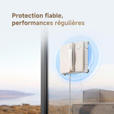 DREAME C1 - Robot Laveur de Vitres - Protection et Sécurité Fiables - Technologie CornerClean - Nettoyage Humide Minutieux