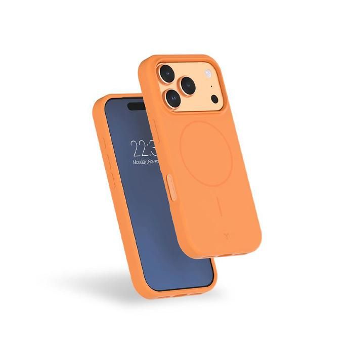 Coque MagSafe - IPhone17 Pro - Silicone Renforcée - Orange