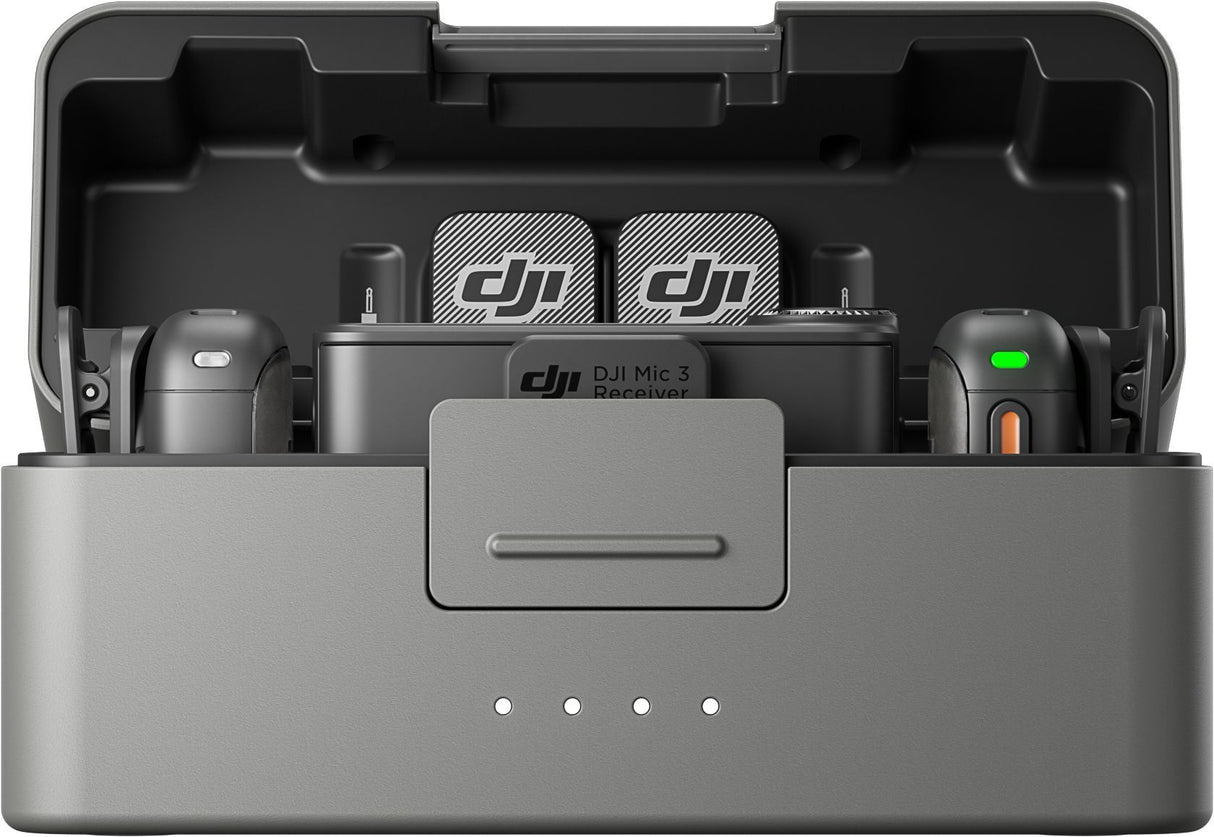 Kit micro sans fil - DJI - Mic 3 - 2 émetteurs (TX) - 1 récepteur (RX) - Recharge rapide