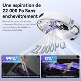NARWAL FLOW - Aspirateur Robot Laveur avec Station - 22 000 Pa - DualFlow Anti-Enchevetrement Poil Animaux - Systeme Lavage FlowWash