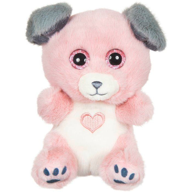 Peluche Cutydoo Love Chien - GIPSY TOYS - 13 cm - Rose / Gris