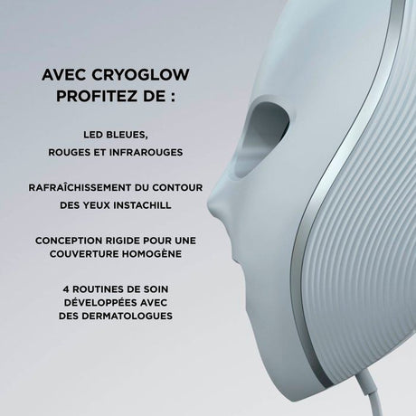 Masque LED SHARK CryoGlow avec rafraîchissement du contour des yeux Lilas