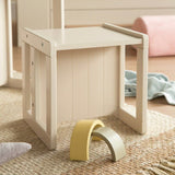 Tabouret évolutif enfant - ROBA - 3 hauteurs - Style campagne - Beige / Cachemire