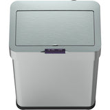 Poubelle de cuisine automatique 70L DAYTONA  Acier inox avec cerclage  KITCHEN MOVE