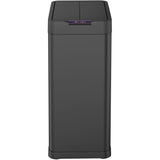 Poubelle de cuisine automatique 70L  -  Ouverture papillon - Acier inox avec cerclage - Modele SILVERLAKE - KITCHEN MOVE