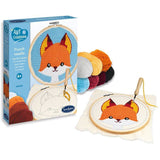 Broderie aiguille magique - SENTOSPHERE - Art & Créations - Punch Needle - Renard - Initiation au crochet - Des 6 ans