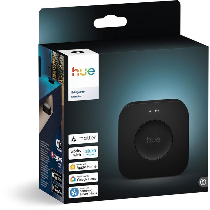 Pont de connexion - PHILIPS HUE - Bridge pro - Hub Lumiere connectée - 150 lumieres - Détecteur de mouvement