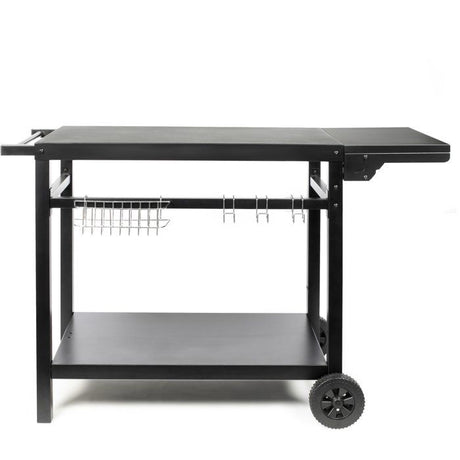Desserte pour plancha avec tablette rabattable - LIVOO - GS170N  - 2 roues crantées Ř15 cm - Plateau supérieur 85 x 50 cm