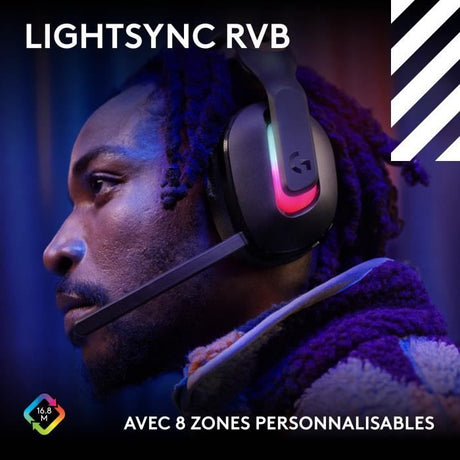Casque gamer - sans fil - Logitech G - Astro A20 X - Lightspeed - Noir