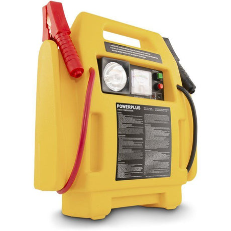Alimentation électrique - POWERPLUS -  4 - en - 1 - Compresseur intégré - Inclus câble d'alimentation 12 V DC