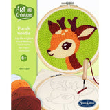 Broderie aiguille magique - SENTOSPHERE - Art & Créations - Punch Needle - Petit Cerf - Initiation au crochet - Des 6 ans