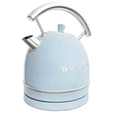 Bouilloire vintage - SWEISS - KTL6 - 2200 W - 1,8 L - Socle 360° - Bleu