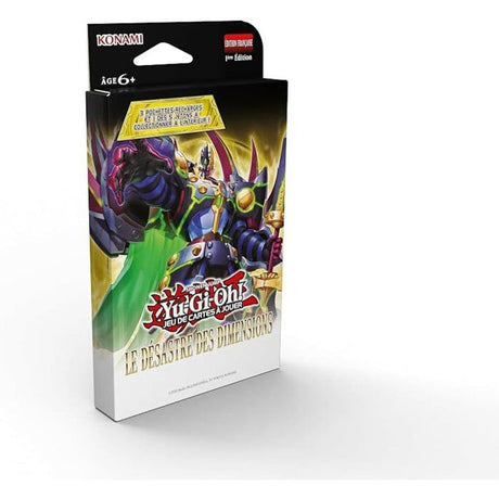 Pack de 3 boosters - KONAMI - Yu-Gi-Oh! - Le Désastre des Dimensions - 28 cartes dont 1 carte jeton exclusive - Des 6 ans