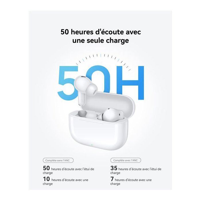 Ecouteurs sans fil - Huawei - Freebuds SE 4 ANC - Noir