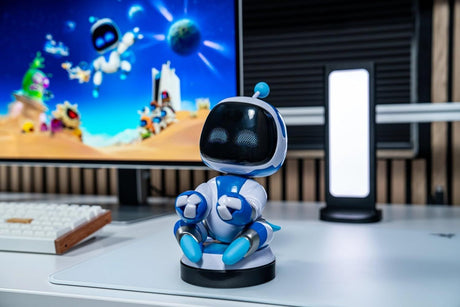 Figurine PlayStation Astro Bot - EXQUISITE GAMING - Cable Guys - Support écouteurs, smartphone ou petit accessoire - 20 cm