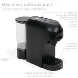 Machine a café multi-capsules 4-en-1 - LIVOO - DOD217N - 1400 W - 7 niveaux d'intensité du café - Noir