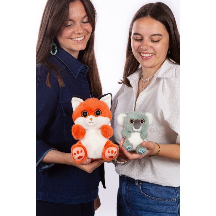 Peluche - Peluche Renard FLAME Cutydoos orange brulé – 23 cm