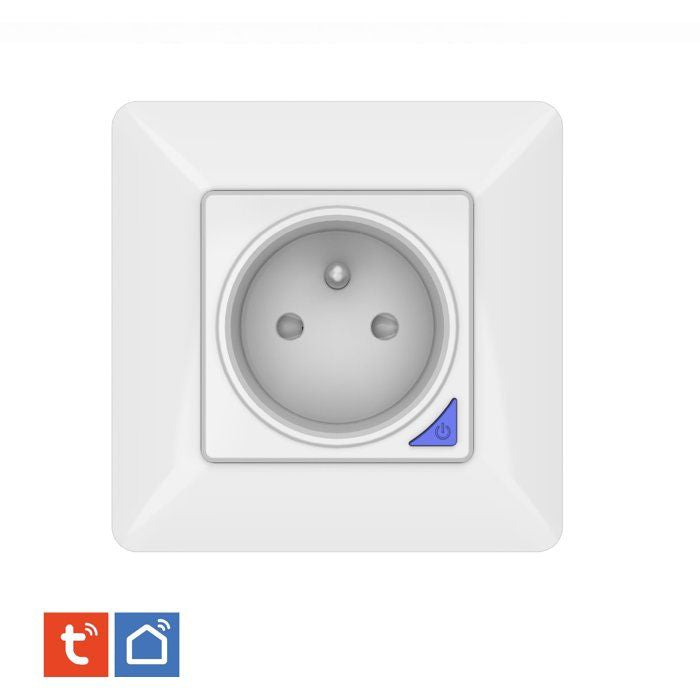 Prise encastrée connectée intérieure - KYF - Wifi - Avec compteur d'énergie