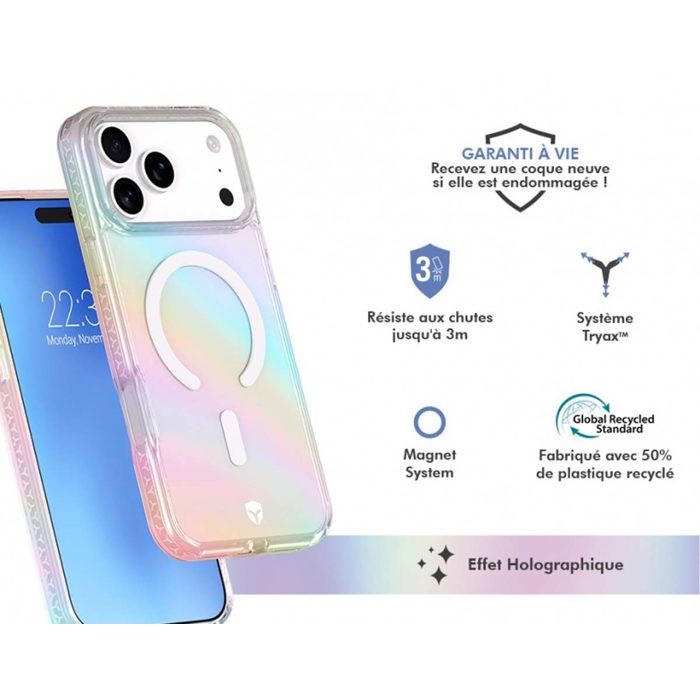 Coque FC Air MagSafe - IPhone17 Pro Max - Holographique