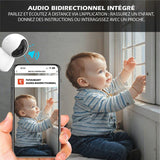 Caméra intérieure filaire - KYF - Rotative - Full HD - 4MP Motorisée P/T - Sirene intégrée
