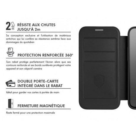 Etui Folio MagSafe - IPhone17 - Noir - GRS