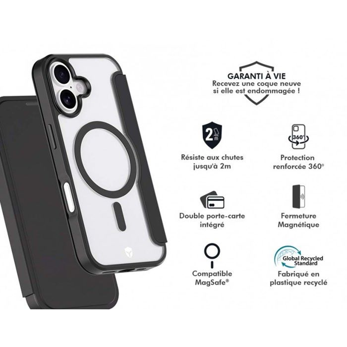 Etui Folio MagSafe - IPhone17 - Noir - GRS