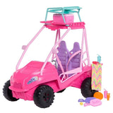 Coffret Buggy Détective Barbie - 4 poupées - Accessoires plage - Rose vif - MATTEL JFV68