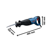 Scie sabre BOSCH PROFESSIONAL - GSA 12-30 - 2 lames S 2345 X, S 1127 BEF + coffret
