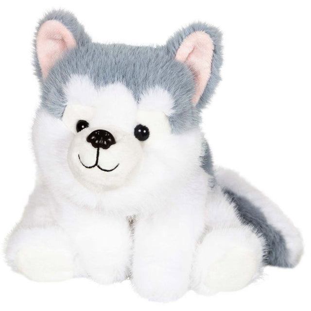 Peluche Floppy Choopy Husky - GIPSY TOYS - 22 cm - Gris / Blanc