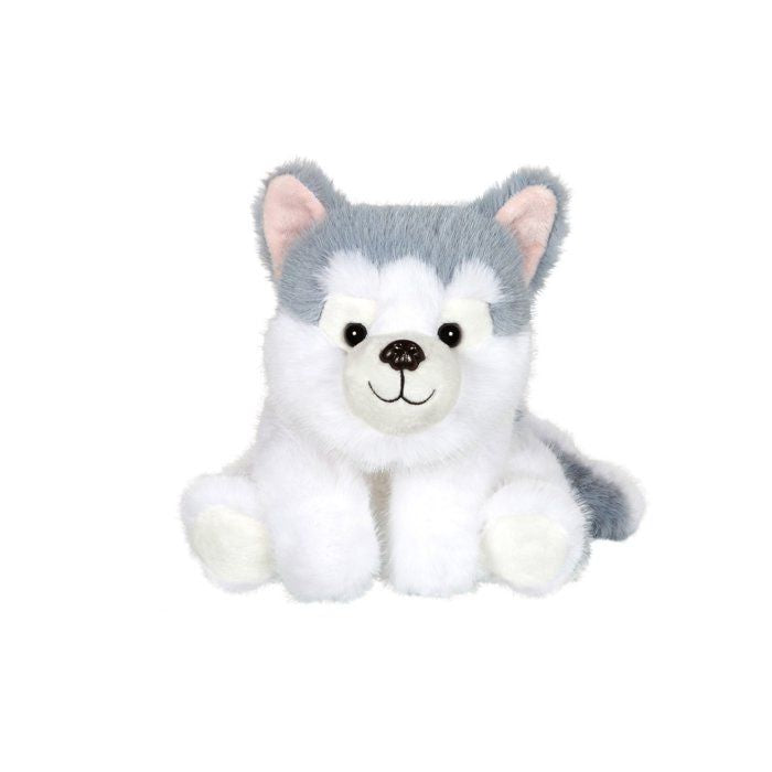 Peluche Floppy Choopy Husky - GIPSY TOYS - 22 cm - Gris / Blanc