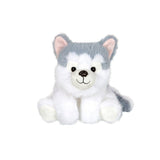 Peluche Floppy Choopy Husky - GIPSY TOYS - 22 cm - Gris / Blanc