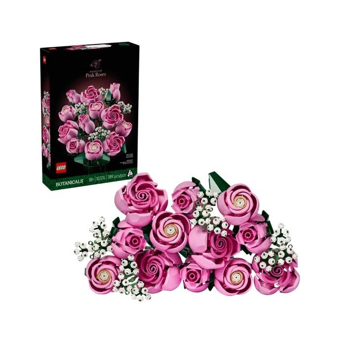 Set de construction - LEGO - 10374 - Bouquet de roses roses - 12 pieces - Pour adultes