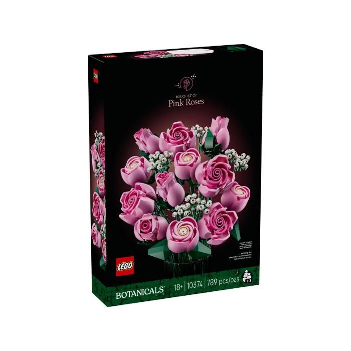 Set de construction - LEGO - 10374 - Bouquet de roses roses - 12 pieces - Pour adultes