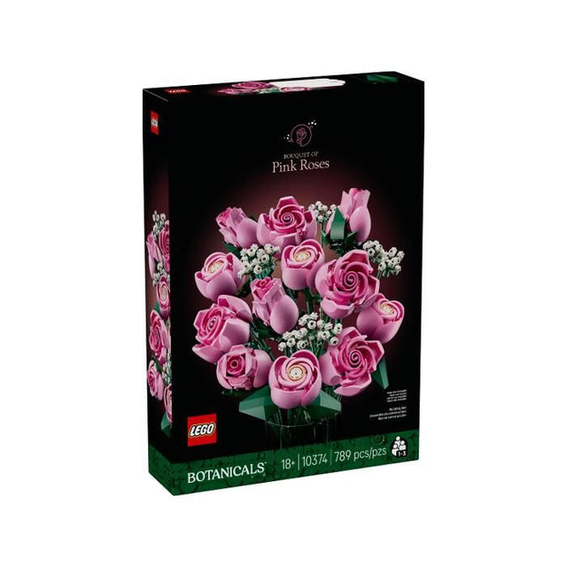 Set de construction - LEGO - 10374 - Bouquet de roses roses - 12 pieces - Pour adultes