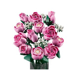 Set de construction - LEGO - 10374 - Bouquet de roses roses - 12 pieces - Pour adultes