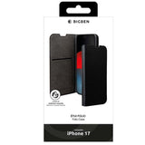 Etui a rabat - IPhone 17 - 65% GRS - Noir
