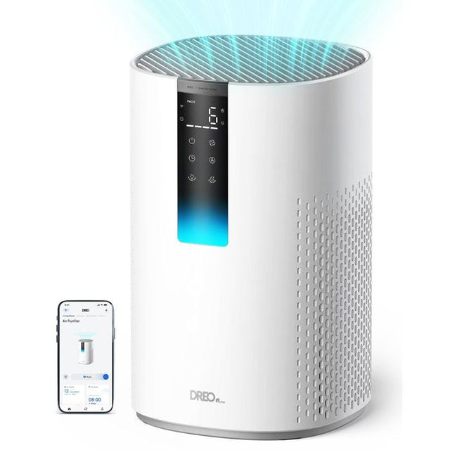Ionisateur - DREO - Macro AP605S - Renouvellement de l'air jusqu'a  73 m˛/h - Ultra-silencieux - Minuterie - Verouillage enfant