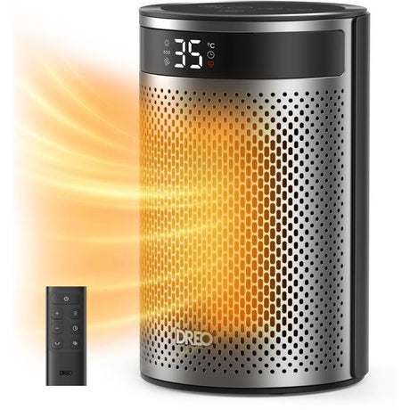 Chauffage d'appoint - Hyper-céramique - 1500 W - Dreo - Atom 416 - Colonne - Noir