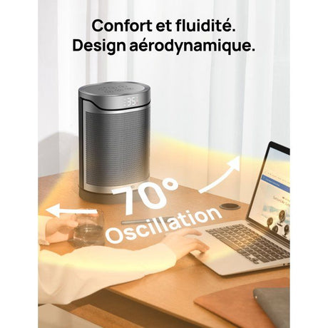 Chauffage d'appoint - Hyper-céramique - 1500 W - Dreo - Heater 318 - Colonne - Noir