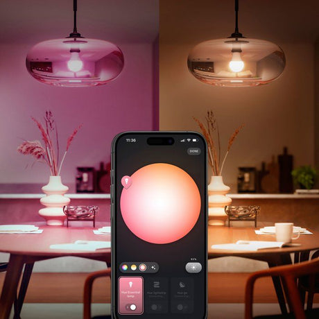 Pack de 3 ampoules - Philips Hue - Essential - E27 - A60 - Lumiere blanche et colorée - 8 W