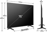 Hisense 75A6Q - TV LED 75 (189 cm) - 4K UHD 3840x2160 - HDR10+ - TV connecté - 3xHDMI 2.1 - WiFi