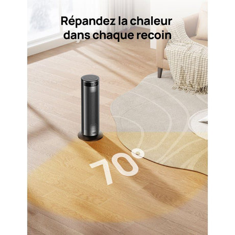 Chauffage d'appoint - Hyperamic - 1500 W - Dreo - Solaris 628 - Colonne - Noir