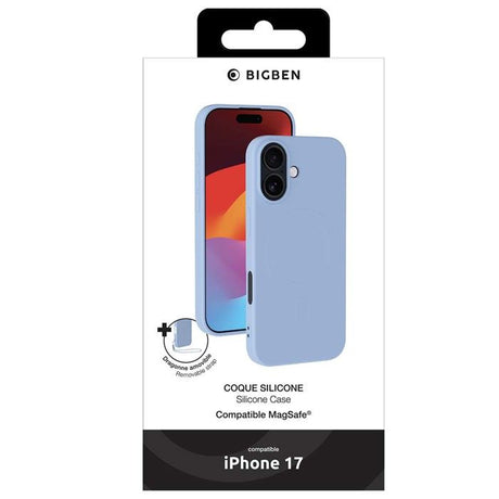 Coque MagSafe - IPhone17 - Silicone - Bleu ciel