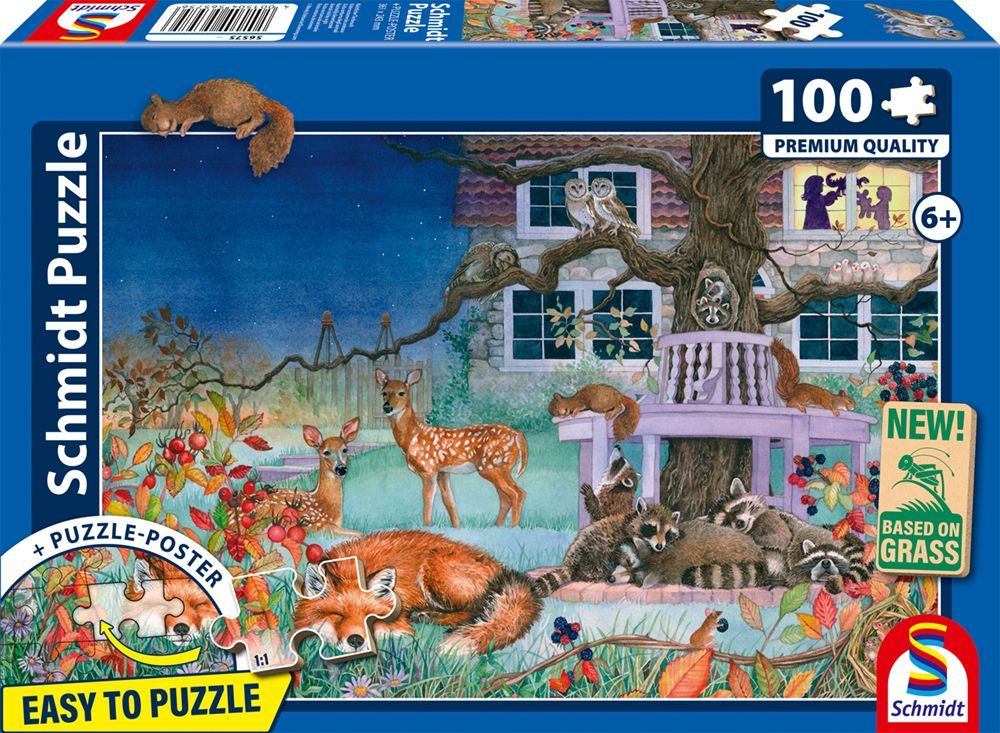 Puzzle - SCHMIDT SPIELE - Visite nocturne des animaux - 100 pieces - Des 6 ans